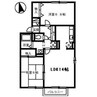 リッツハウス田中 2LDKの間取り