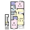 ボヌールプラス 2LDKの間取り