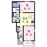 フィオーレ 2DKの間取り