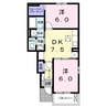 フィオーレ 2DKの間取り
