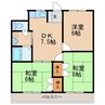 山陽ハイツ三番館 3DKの間取り