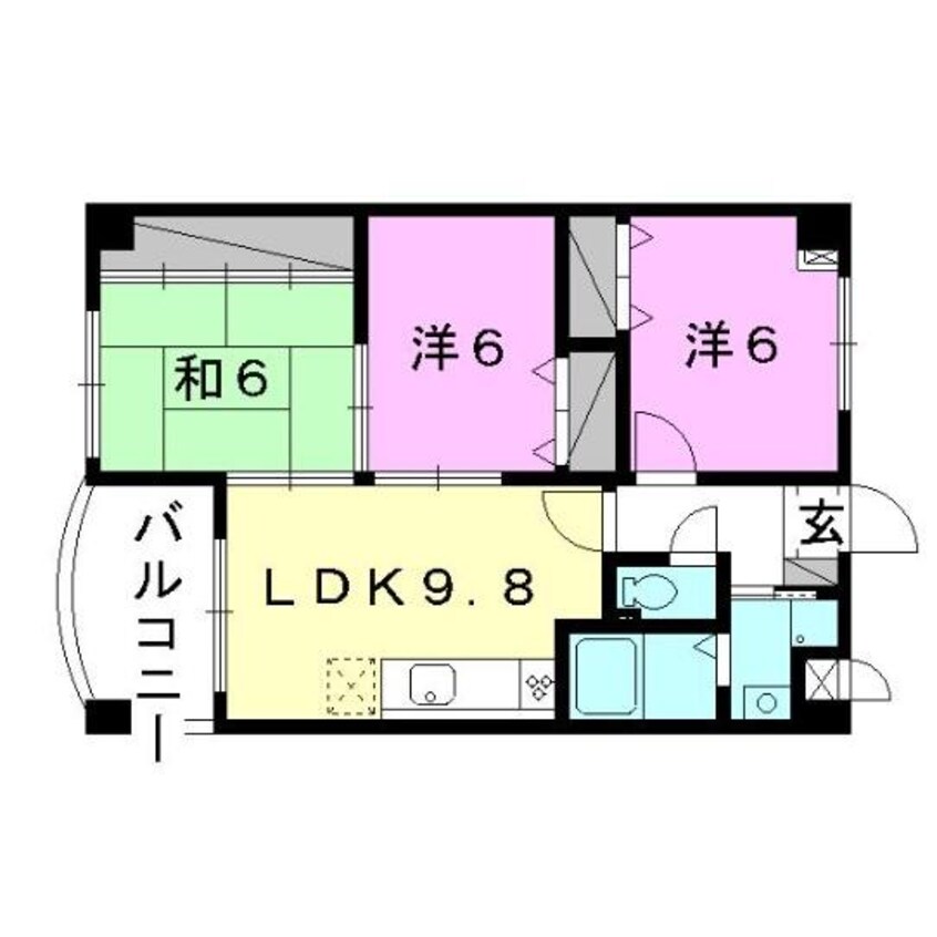 間取図 信楽マンションV