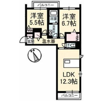 間取図 ガルテンMASAKI　A