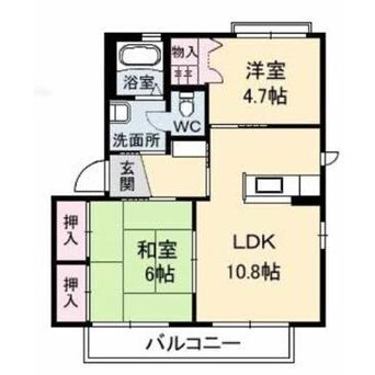 間取図 シャーメゾン北黒田　A