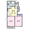 ビルゴ・レオーネ　 2DKの間取り