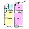 長月 2LDKの間取り