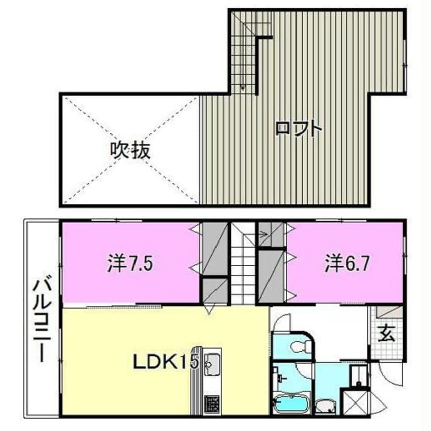 間取図 ステラ・フィオーレⅡ