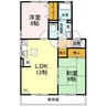 サンフォーレ 2LDKの間取り