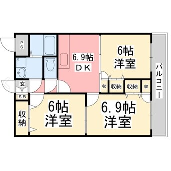 間取図 モナーク余戸