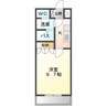 ロイヤルハイツ・IYO 1Kの間取り