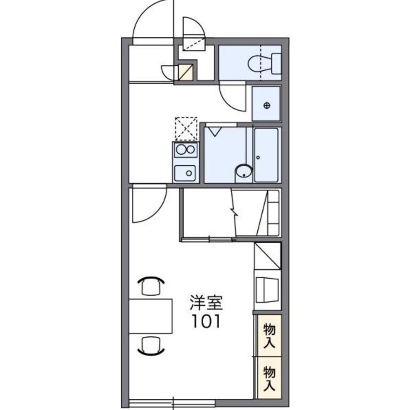 間取図 レオパレススマイルハイツ