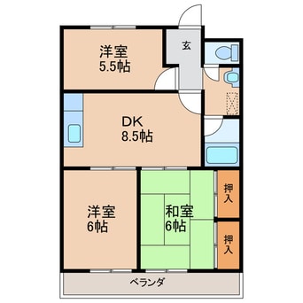 間取図 グランドール余戸