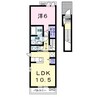 レジデンスT・IYO 1LDKの間取り
