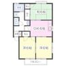ハッピータウン白水 3DKの間取り