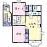 ドミールソレイユ 2LDKの間取り