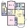 ドミールソレイユ 2LDKの間取り
