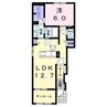 ドミール　シオン 1LDKの間取り