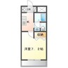 サンシャイン柳 1Kの間取り