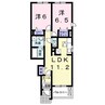 ジェンティーレ 2LDKの間取り