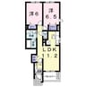 ジェンティーレ 2LDKの間取り