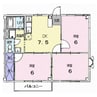 ドミールパル 3DKの間取り