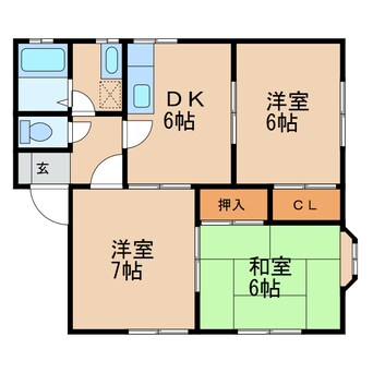 間取図 コーポ金平