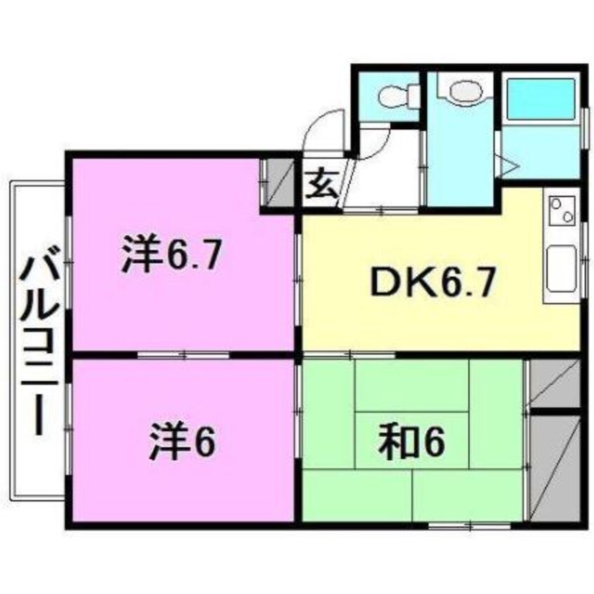 間取図 セルリアハイツA