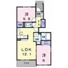 アグライア 2LDKの間取り