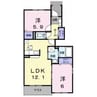 アグライア 2LDKの間取り