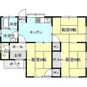 西古泉借家 3DKの間取り