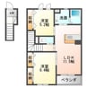 Ark court 2LDKの間取り