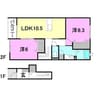 グリーンコート 2LDKの間取り