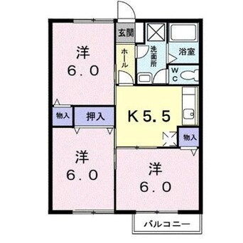 間取図 エール西垣生