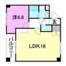 ロータスヴィレッジあいゆう 1LDKの間取り