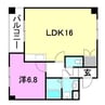 ロータスヴィレッジあいゆう 1LDKの間取り