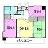 ステーションハイツ 3DKの間取り