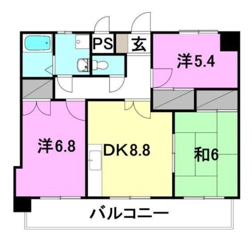 間取図 ステーションハイツ