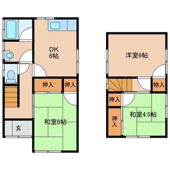 間取図 下吾川大西戸建て