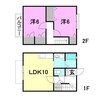 シャン・ド・フルール 2LDKの間取り