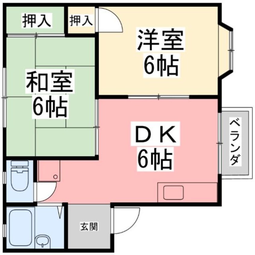 間取図 SKYハイツ宮田