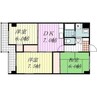 カマタハイツ 3DKの間取り