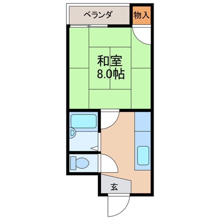 間取図 メゾンツツイ