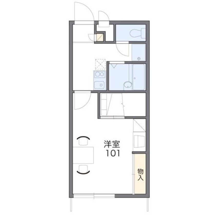 間取図 レオパレス古川