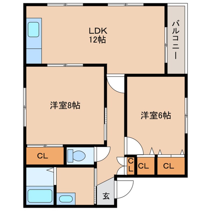 間取図 エッフェルハイツ