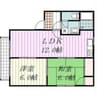 メゾンクレール 2LDKの間取り