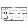 ニーノ余戸東 2LDKの間取り