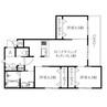 ニーノ余戸東 3LDKの間取り