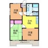 コーポ赤玉 3DKの間取り