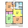 コーポ王赤 3DKの間取り