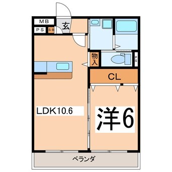 間取図 サンフェリーチェ石和